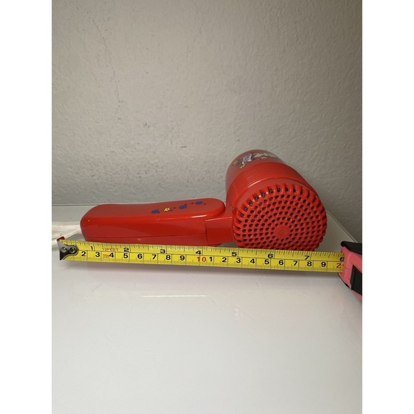 Vintage Betty Boop RED Hair Dryer 2 speed 1600 Watts 2 Settings 1997 -RARE - Picture 9 of 11